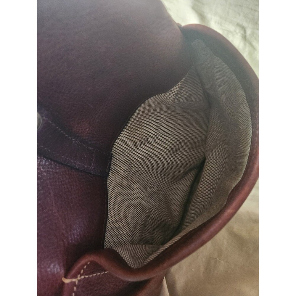 Dooney & Bourke Florentine Vacchetta Leather Double Pocket Satchel Brown - Picture 15 of 16